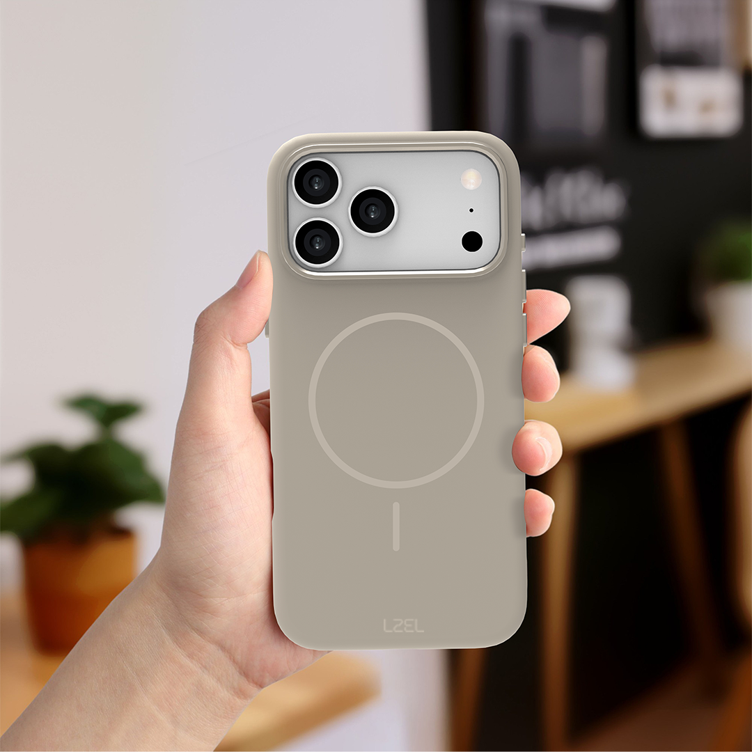 LZEL Magnexin Silicone Case for iPhone 17 Pro Max | Titanium LZEL Magnexin Silicone Case for iPhone 17 Pro Max | Titanium